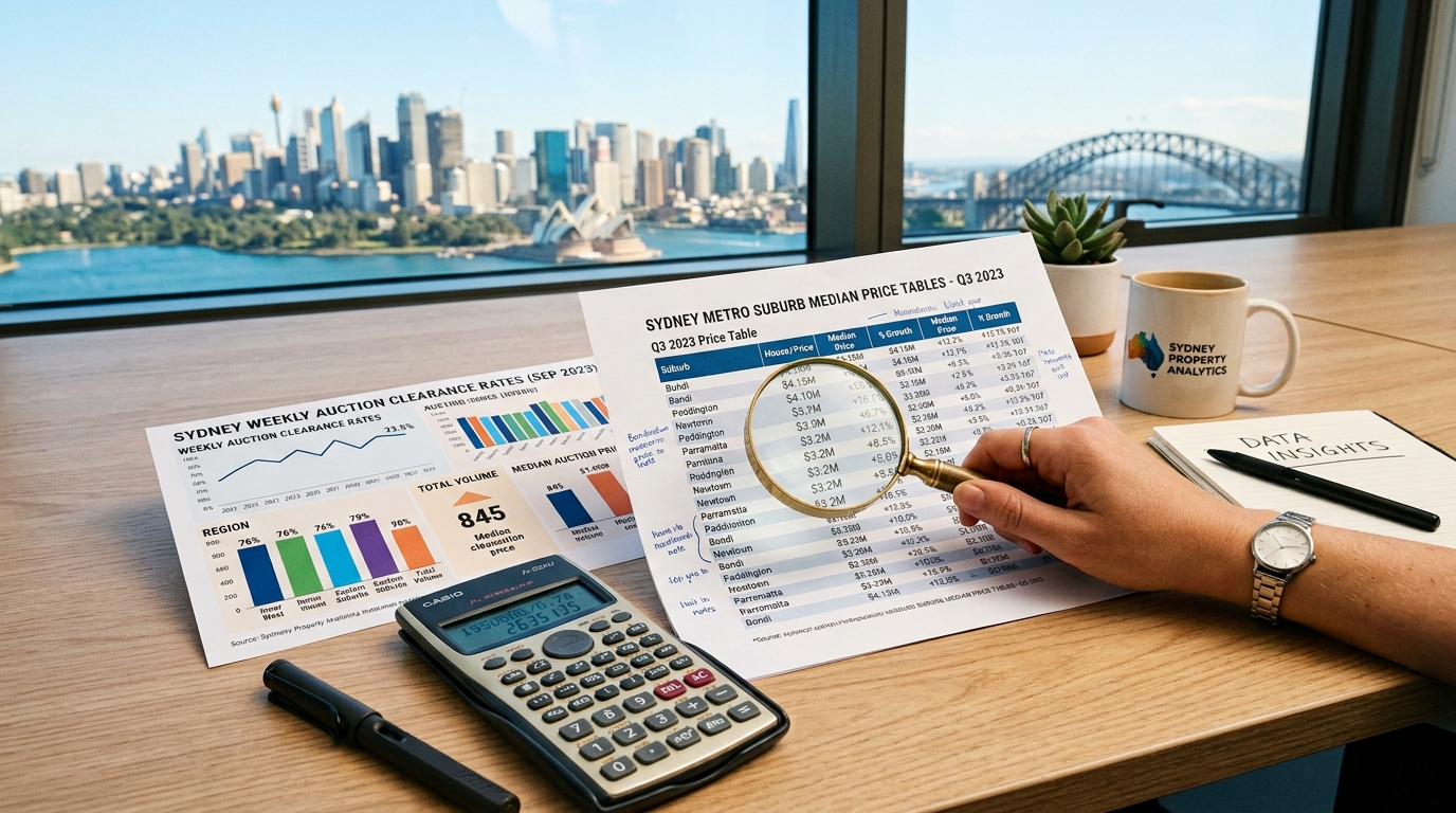 Sydney Property Market Data and Median Analytics Workspace